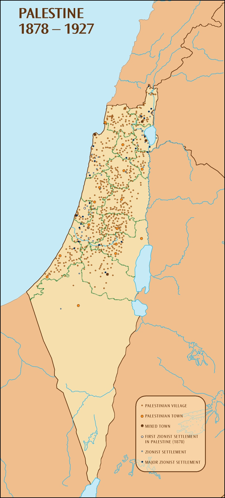 palestine 1878 1927 carte